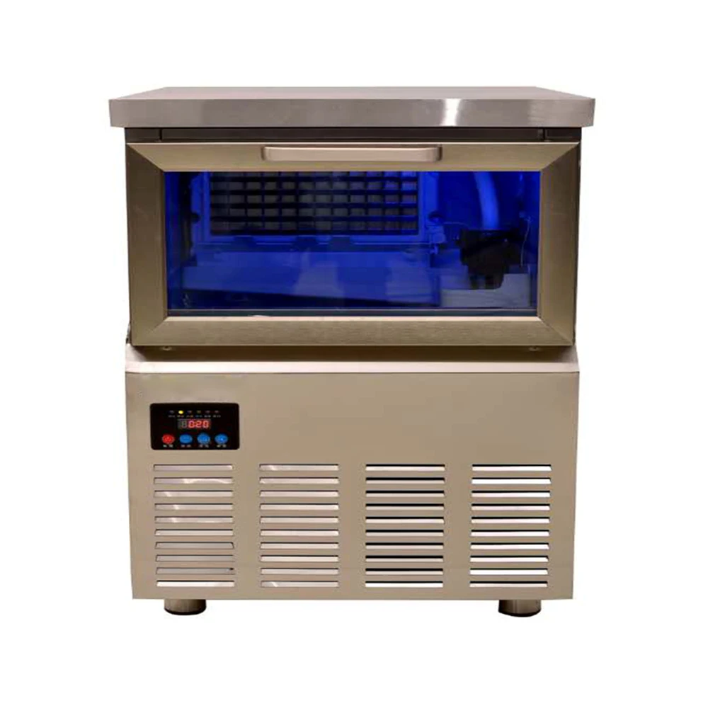 Bubble Tea Shop Equipment Water Cooling Counter Style Small  Ice Cube Machine