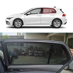 For Volkswagen Golf 8 2021 2022 2023 2024 Magnetic Car Sunshade Front Windshield Frame Curtain Rear Side Window Sun Shade Visor