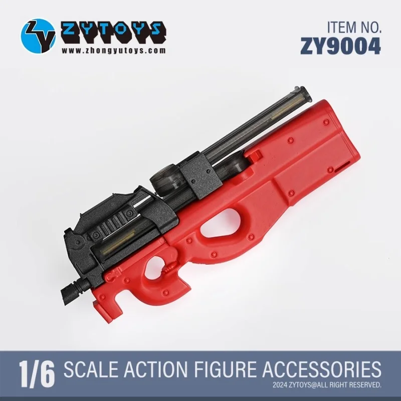 ZY9004-6 P90 طبعة محدودة اللون حجب تصميم للإناث الجندي سلاح نماذج حوالي 85 مللي متر عمل نموذج لجسم اللعب