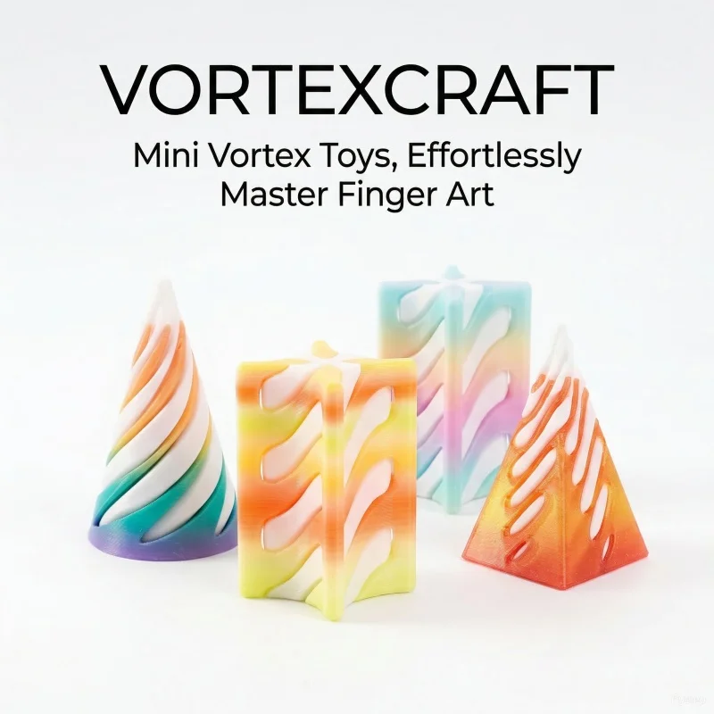 

3D Printed toys Spiral Pyramid Impossible Pyramid Spiral Cone Stress Relief Desk Decor Office Ornament Kids gift novidades 2026