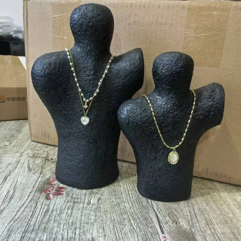 

Portrait Model Necklace Shelf Display Stand Advanced Creative Resin Window Jewelry Storage Display Jewelry Props Batch