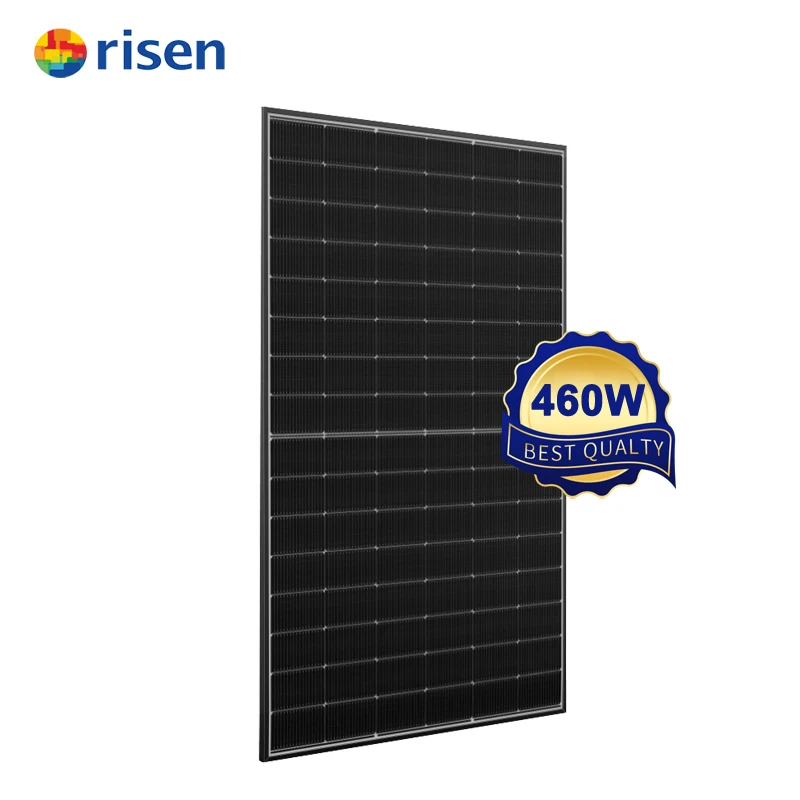 N-Type  Bifacial Solar Panel 440w 445w 450w 455w 460w 23% Efficiency Black Frame Aesthetic Roof&Balcony Installation