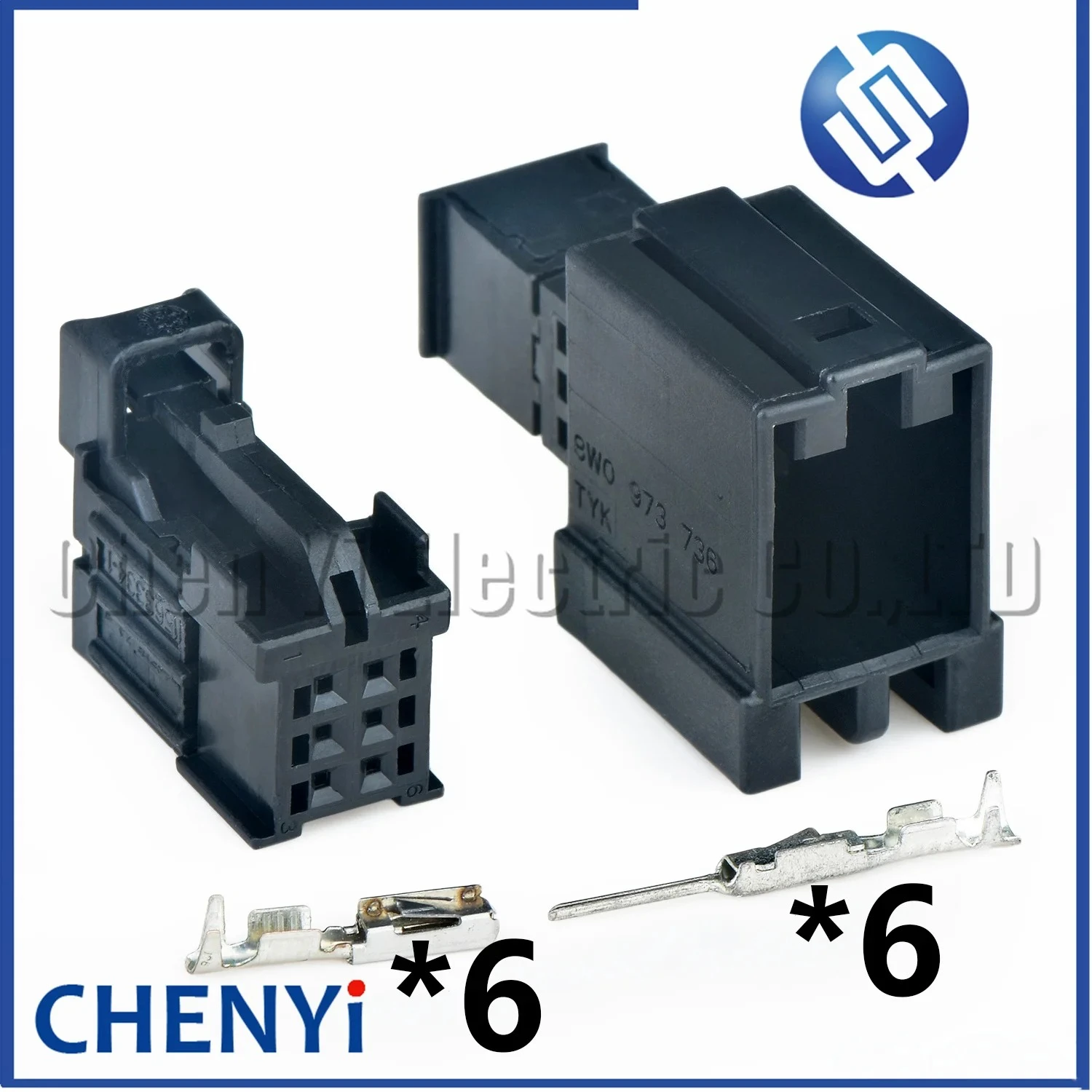 6-poliger Kfz-Steckverbinder im Rücklicht Kabelbaumstecker 1563334-1 8W0971636 2236956-1 8W0973736 8W0 971 636 8W0 973 736