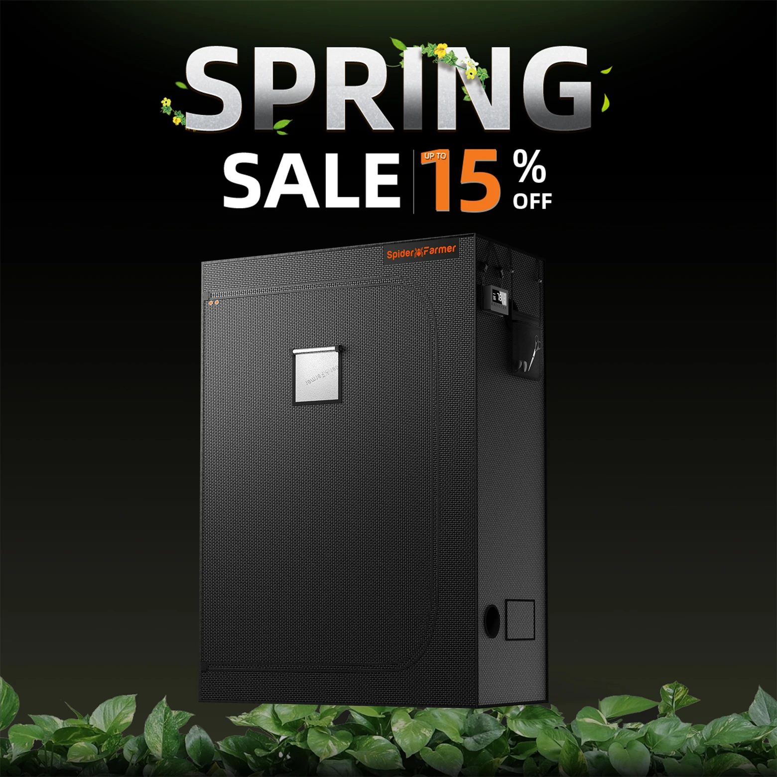 

Spider Farmer 140cm x 70cm x 200cm Indoor Grow Tent 1680D Hydroponic Plant Room for Optimal Plant Growth & Clima