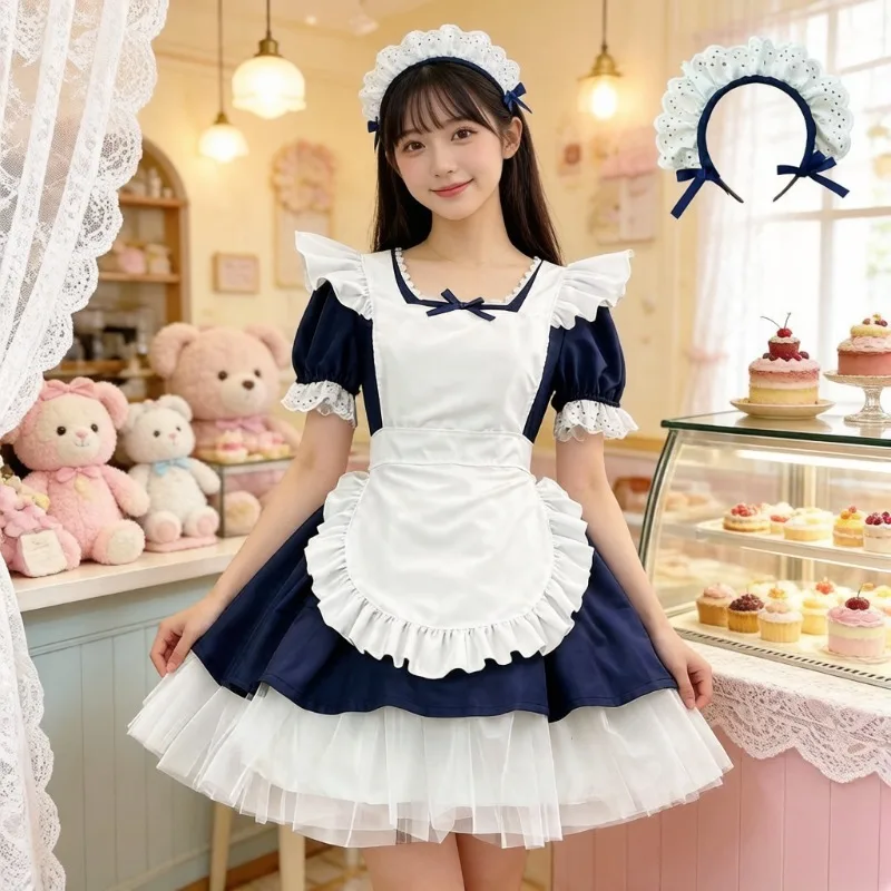 

Classic Angel Maid Outfit, Alice Lolita Dress, Sweet Maids Costume, Cafe Uniform, Soft Cute Stylish Dress for Party Role Play