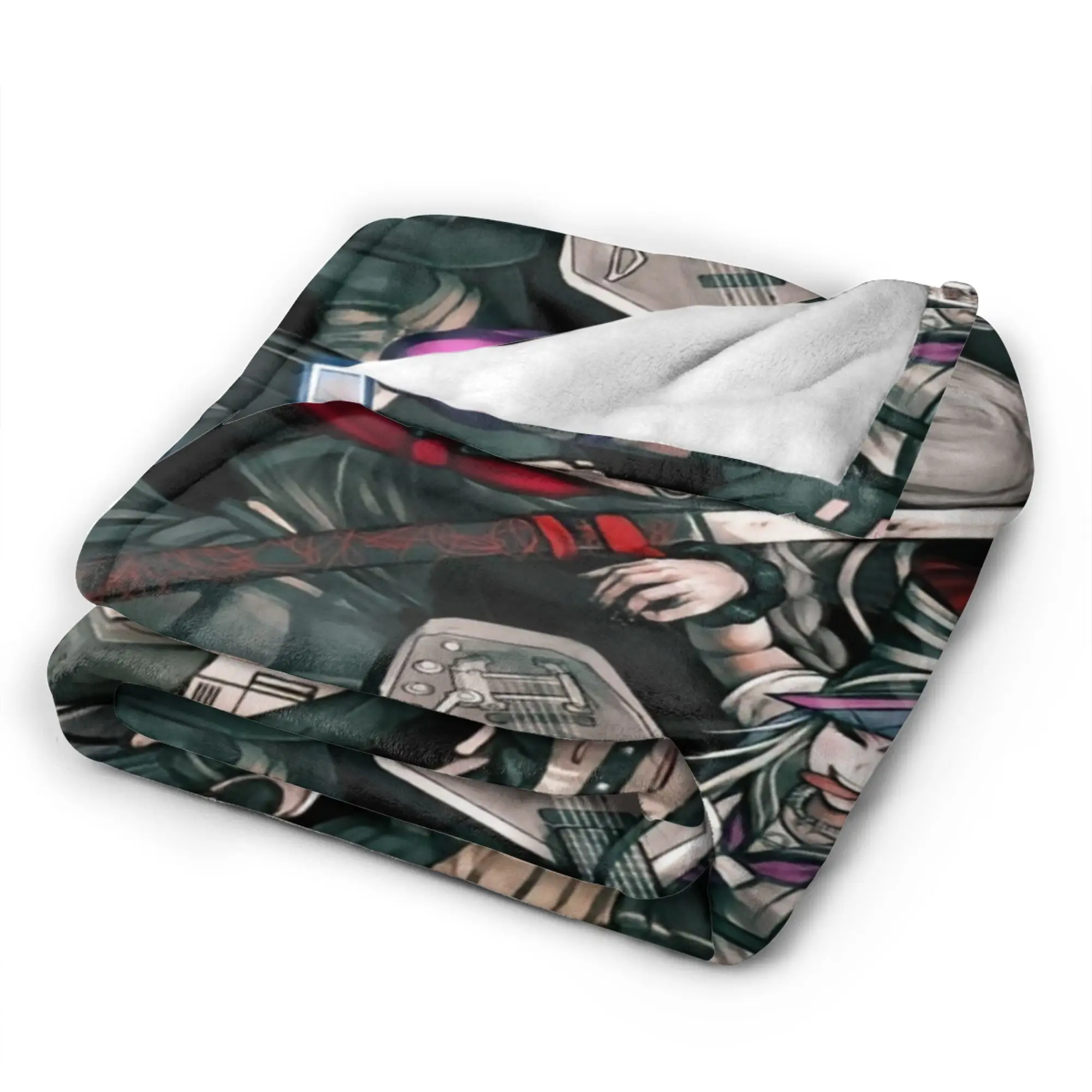 Danganronpa Plush Blankets Students Nagito Komaeda The Ultimate Flannel Throw Blanket For Home Decor Warm Soft Bedspread