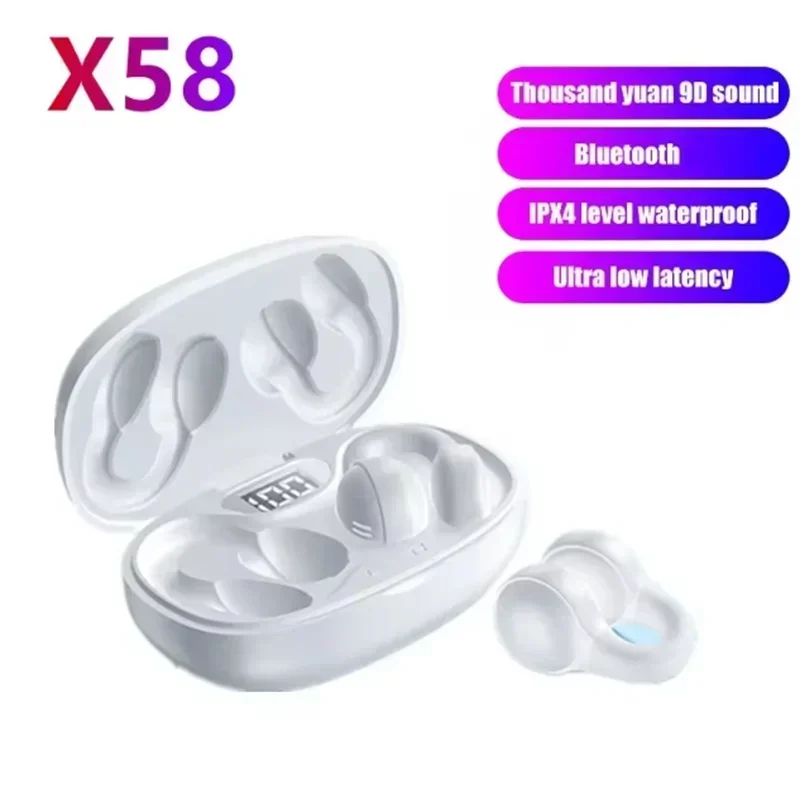 NEW Wireless Earphones Noise Reduction Bluetooth LDE Power Display Earbuds in-Ear Headsets with Mic Touch Control for Phone