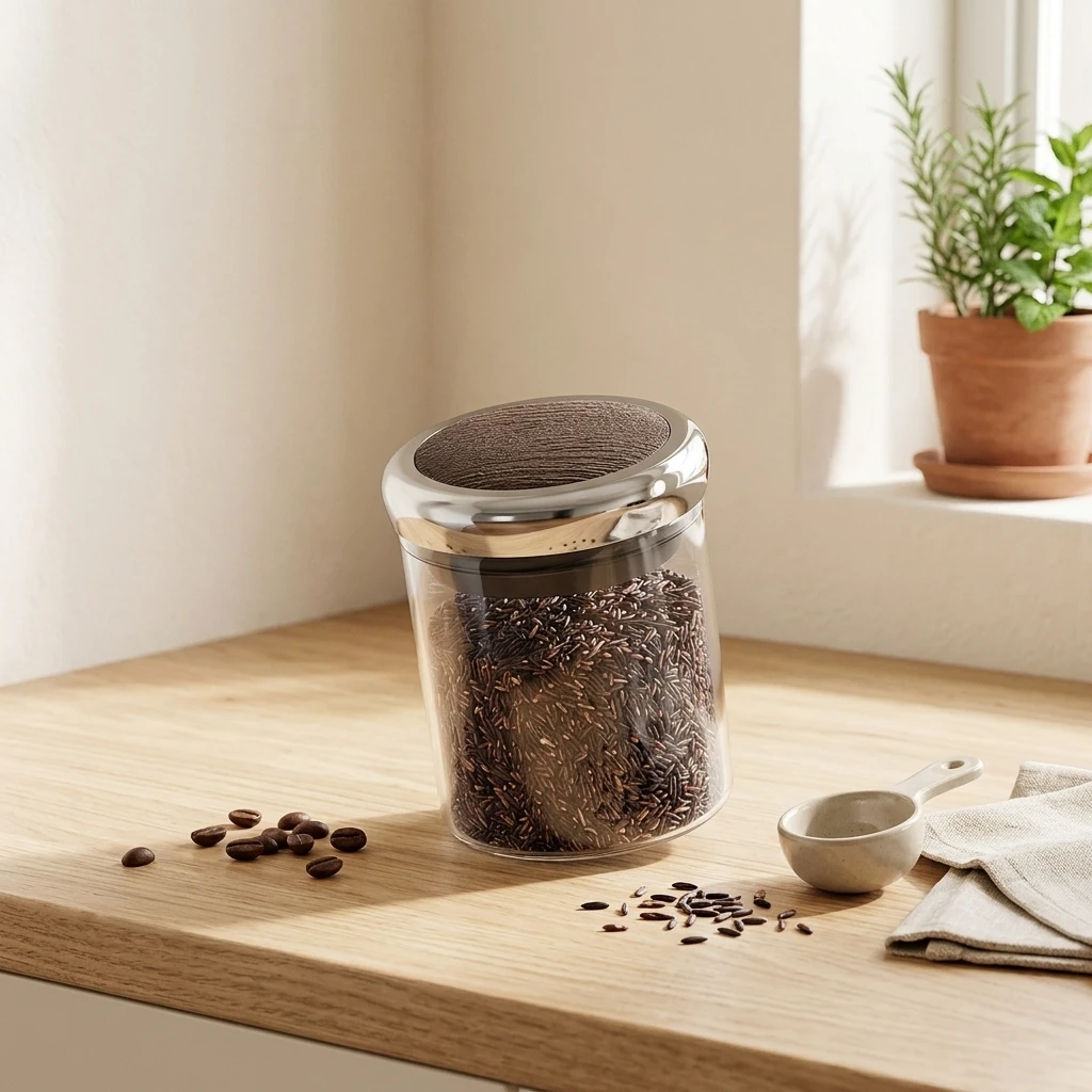 وعاء تخزين حبوب القهوة بتقنية - مراجعة Food Storage Technology وسعره