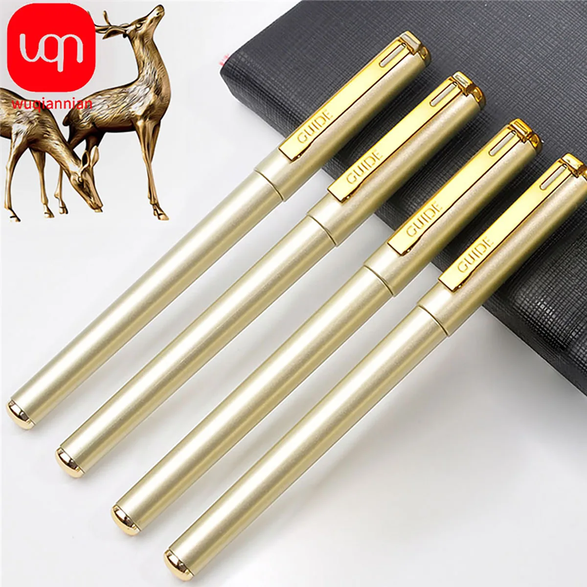 3/6pcs Classic Gold Ballpoint Pen 0.7MM nib, suitable for office, school, writing supplies, stationery ballpoint pen use