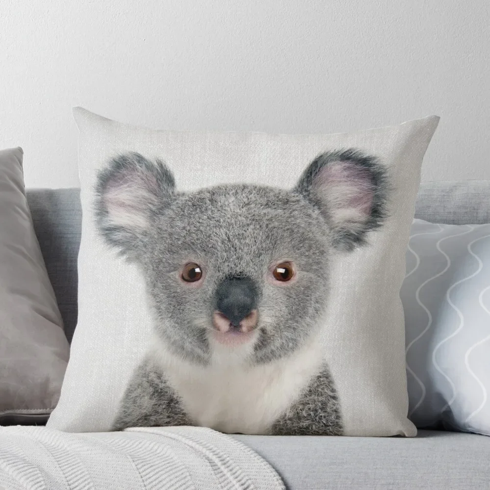 Baby Koala - Colorful Throw Pillow New year Decorative pillowcase ornamental pillows for living room Bed pillowcases