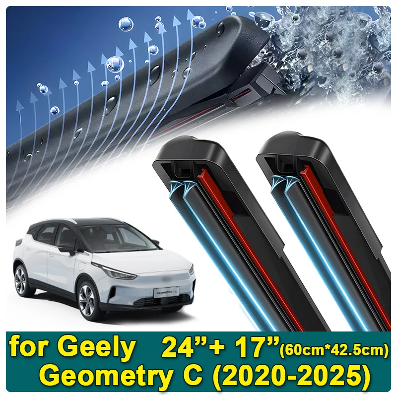 

Для Geely Geometry C M6 2020 2021 2022 2023 2024 2025 Передние и задние щетки стеклоочистителя Замена окна Очистка окон Автомобильные аксессуары