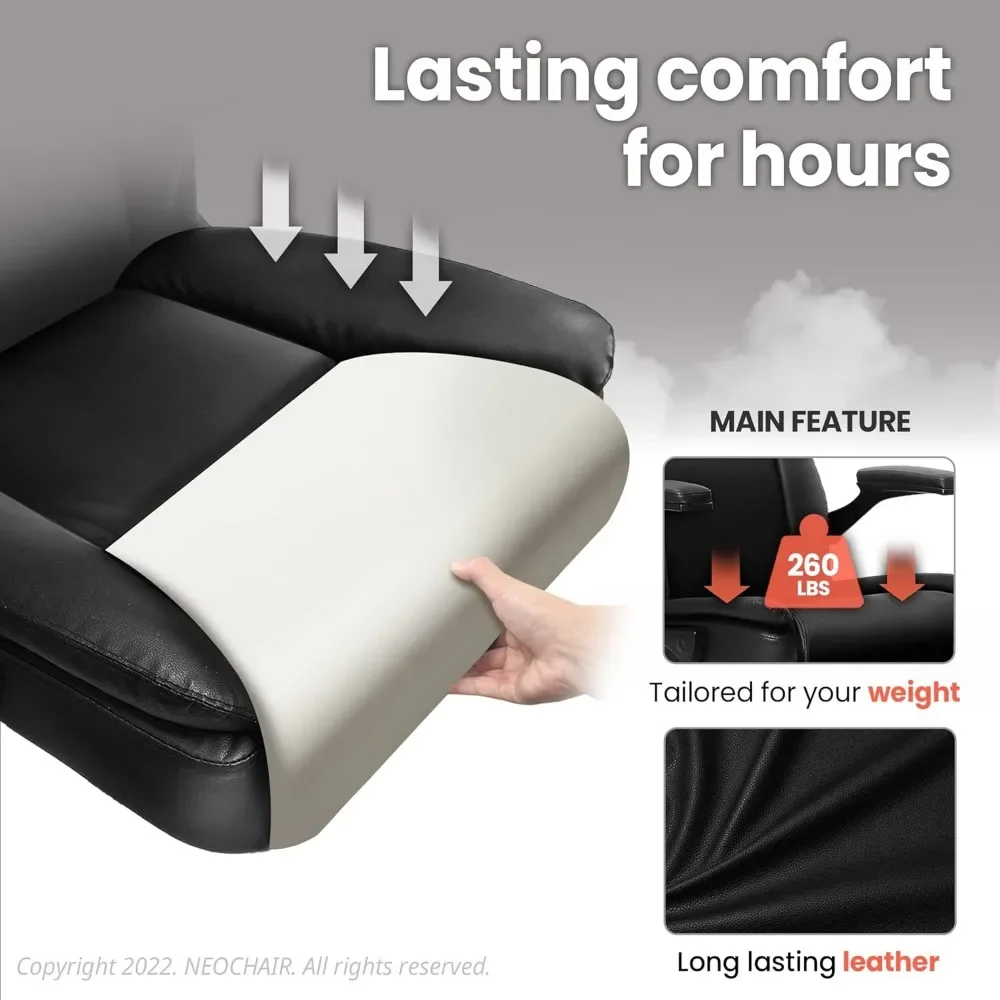 Office Chair Adjustable Desk Chair Mid Back Executive Comfortable PU Leather Ergonomic Gaming Back Support Home Computer