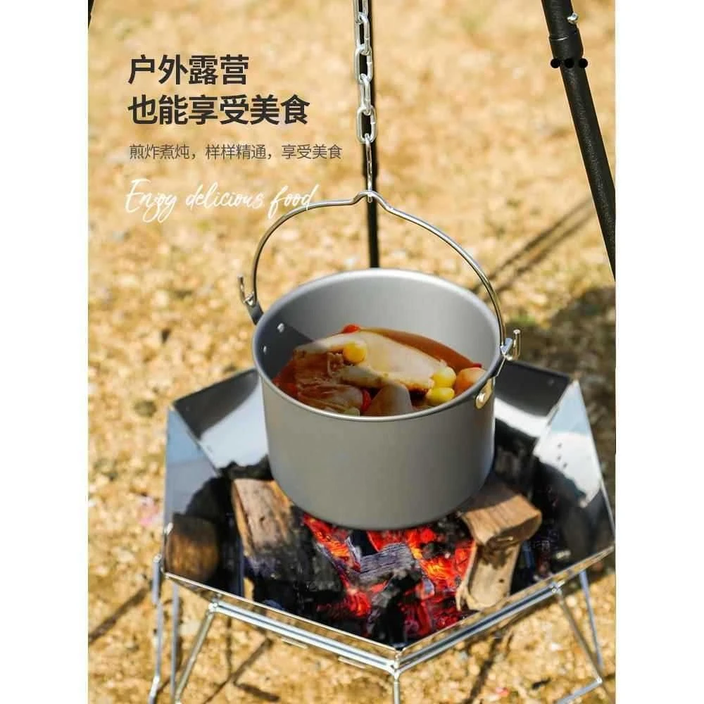Outdoor camping hangende pot beugel statief draagbare brander statief camping picknick