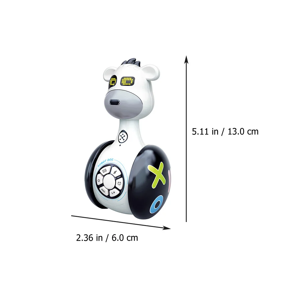 

Plastic Tumbler Toy Smooth Graphic Button 5 Modes Music Crawling Playmate Story Machine Kids Educational