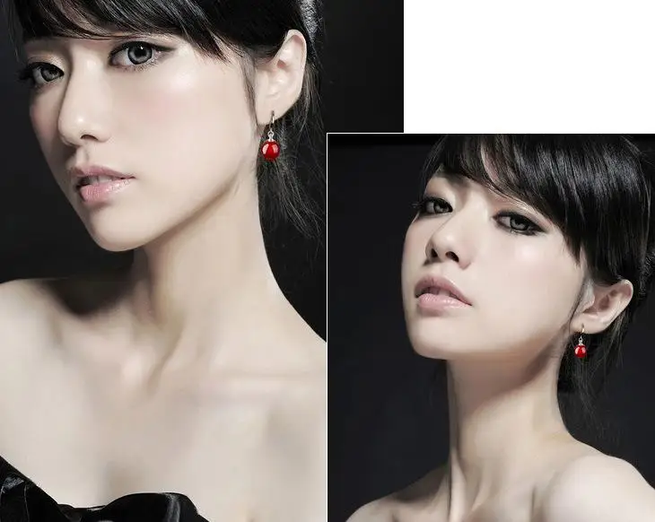 Natural Red Black Stone Drop Earrings For Women Earing Dangle Earring Earings Jewelry Brincos Brinco Oorbellen Gift Wholesale