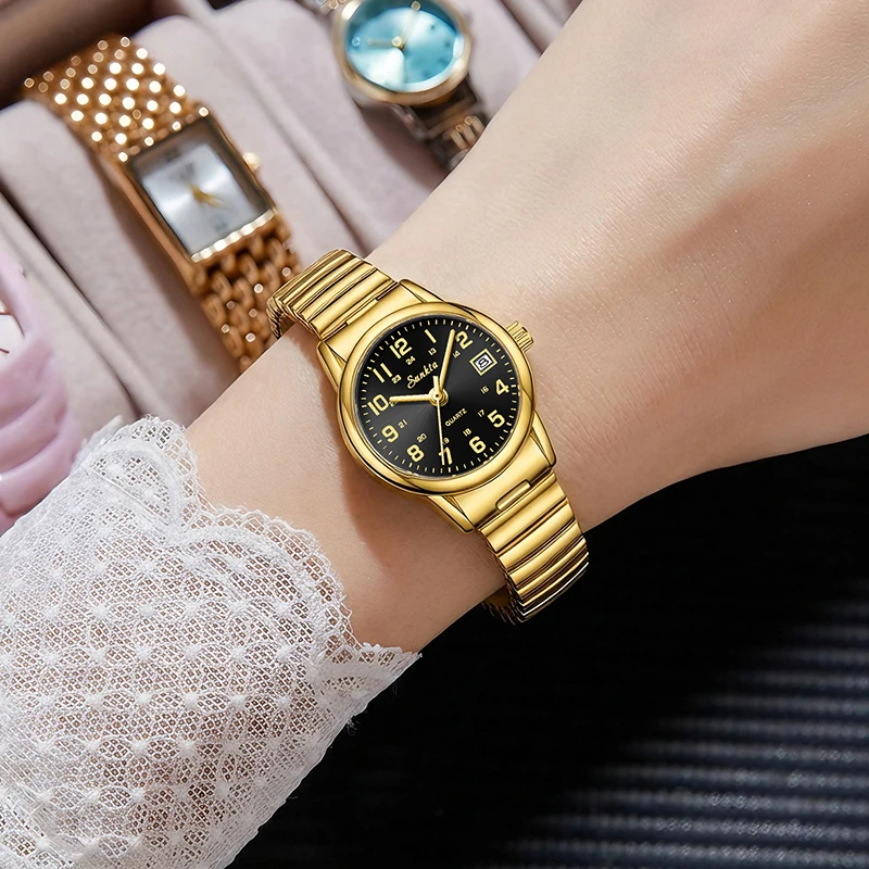2026 SUNKTA New Elegant Womens Watch LIGE Fashion Luxury Quartz Wristwatches Waterproof Steel Watches Women Gifts Reloj Mujer
