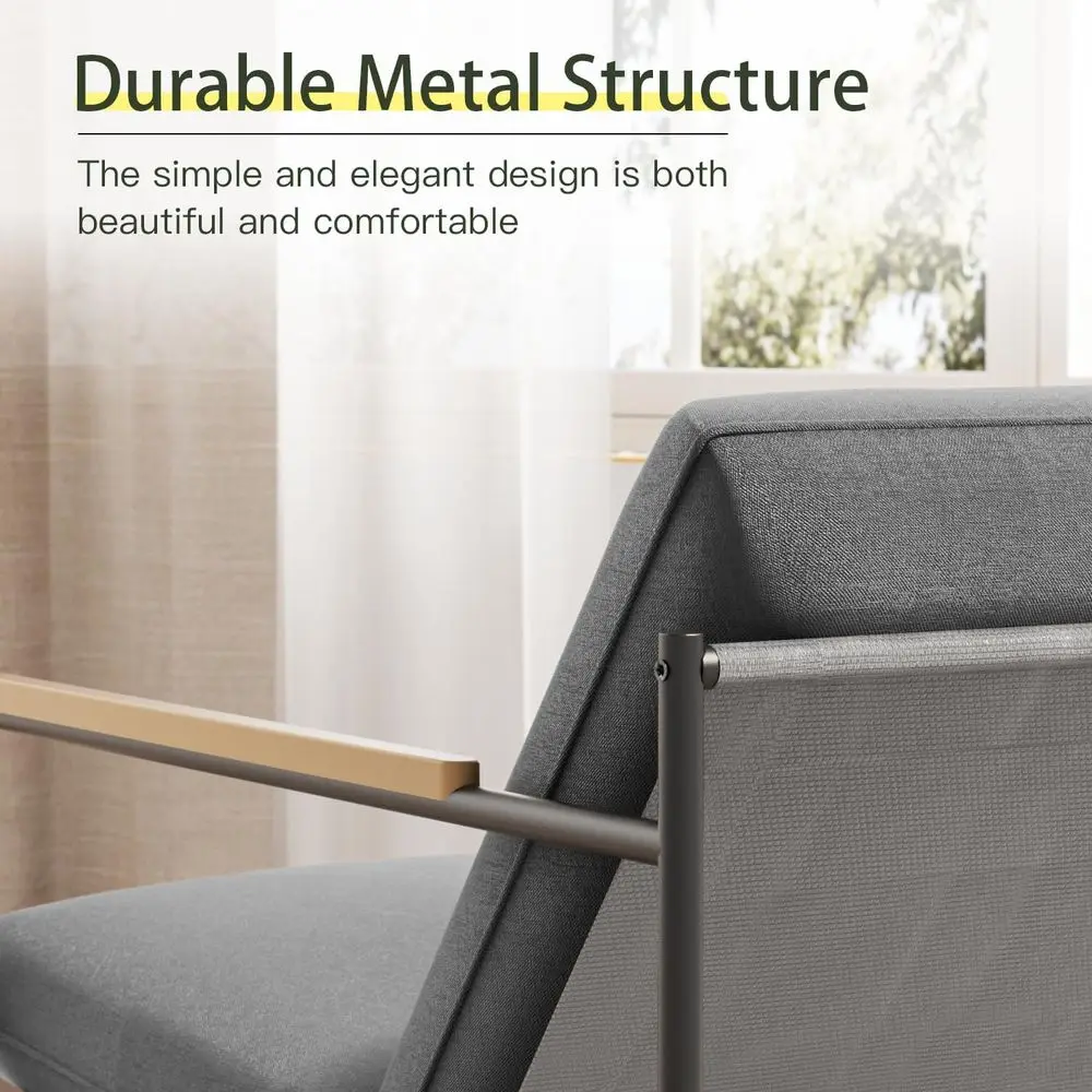 مجموعة أثاث خارجي مكونة من 3 قطع باللون الرمادي: كرسيين وطاولة زجاجية للفراحات الصغيرة والشرفات والفناء الخلفي #5