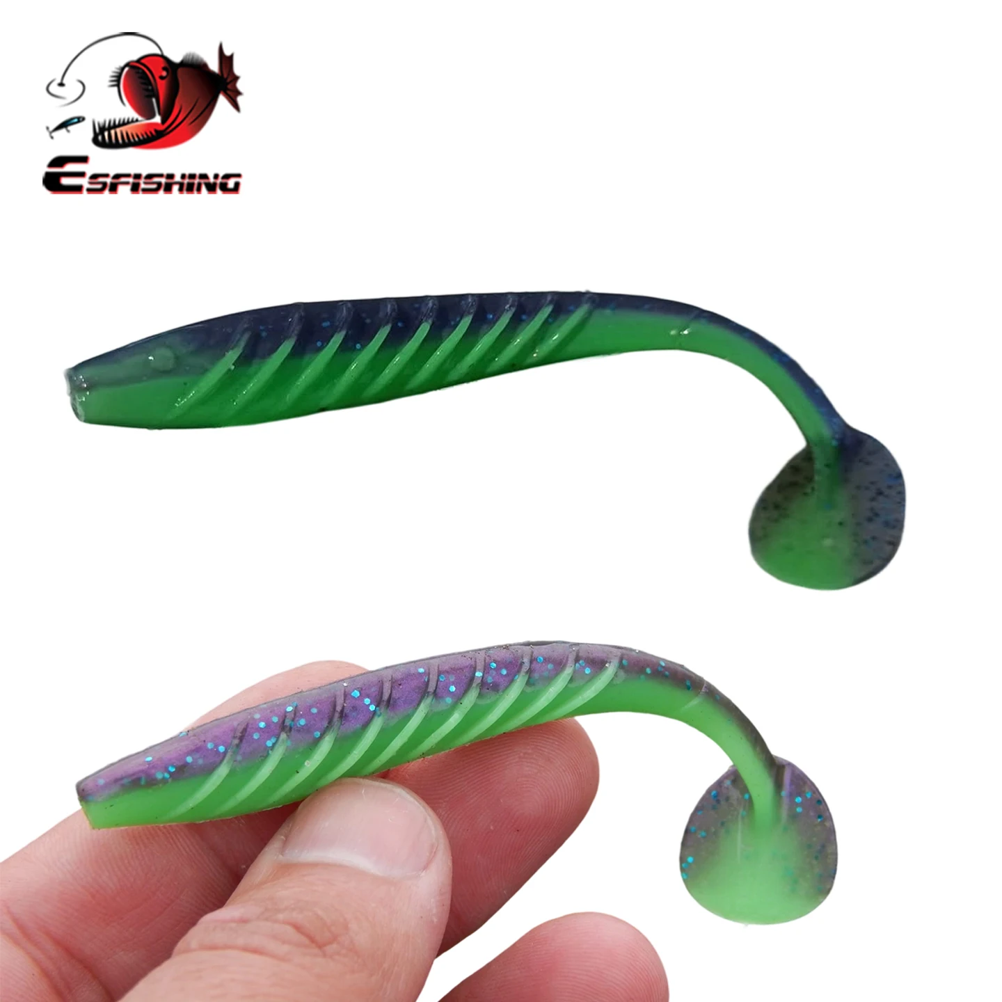 

ESFISHING fishing soft lure Ripple Shad 100mm 125mm Isca Artificial Pesca sea fishing swimbait plastic lure Pike