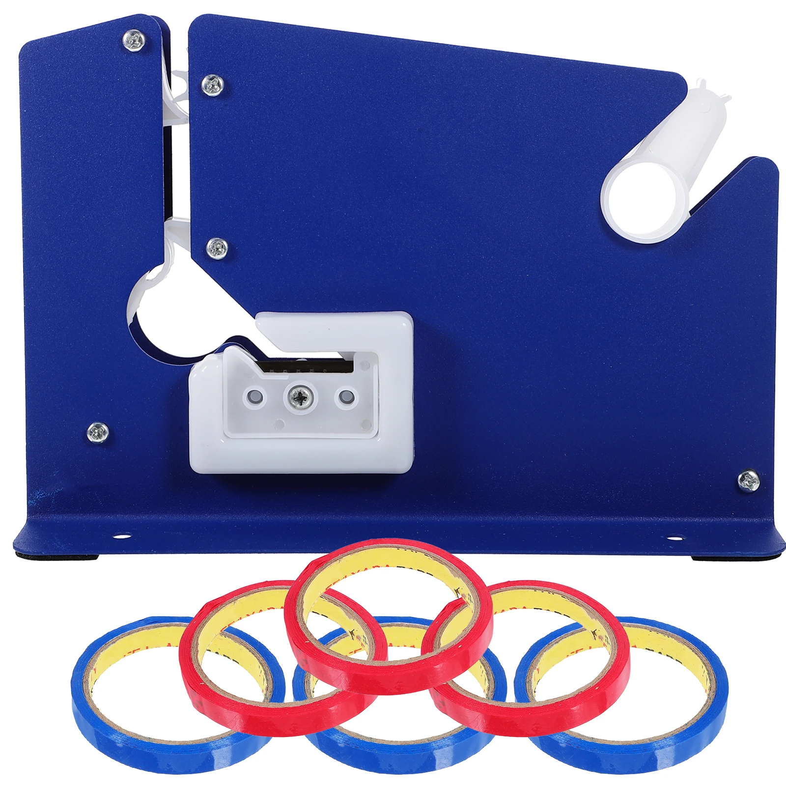 Assorted Color Plastic Stainless Steel Bag Sealer Machine Tape Dispensing Device Desktop Package Tape Dispenser Heavy Duty Taper