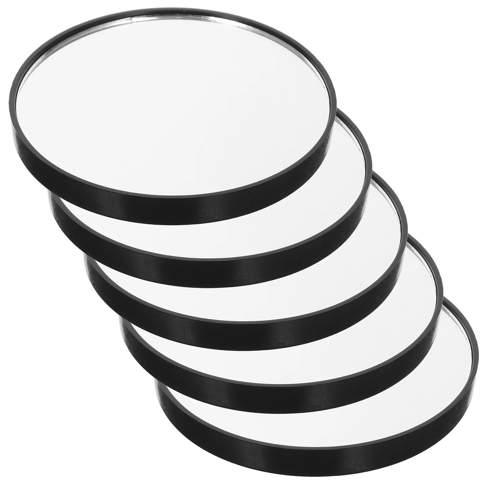 

5Pcs Travel Magnifying Mirror 5X High Power Suction Makeup Mirror Portable Compact for Bathroom Use Blackhead Extraction Jewelry