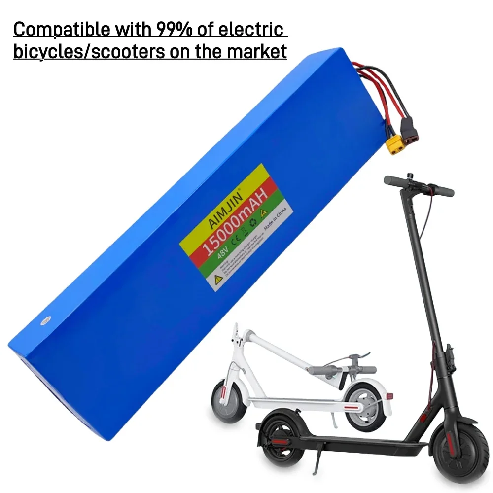 13S4P 48V 15Ah 18650 rechargeable Lithium-Ion Battery Pack For Kugoo M4/M4Pro/MaxSpeed Electric Scooter with BMS+charger