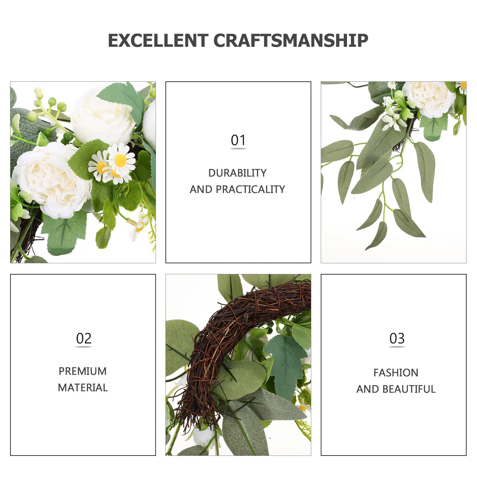 

2Pcs Artificial Peony Wedding Welcome Board Decors Vivid Appearance Easy to Care for Artificial Peony Wedding Party Fake Flower