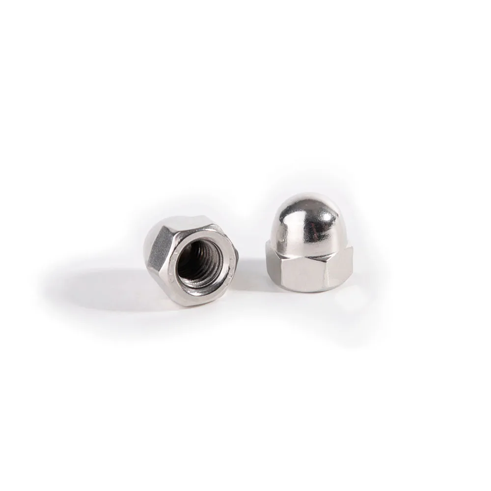 DIN1587 A2-70 Acorn Nuts 304 Stainless Steel Hex Cap Nut M3 M4 M5 M6 M8 M10 M12 M14 M16 M20 Domed Nuts for Decoration