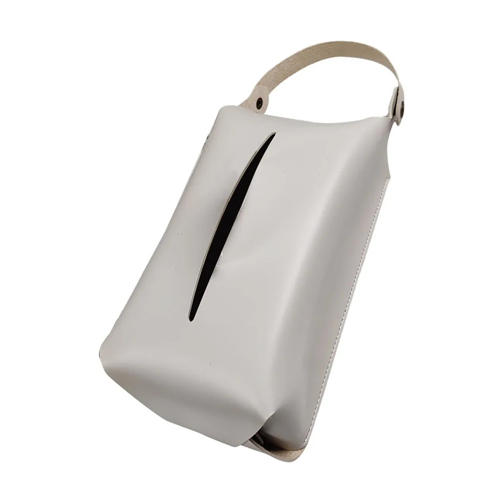 Boîte à mouchoirs de conception plate, 1 pièce, porte-mouchoirs imperméable et respirant pour voiture, maison, bureau, conteneur de serviettes, boîte de rangement