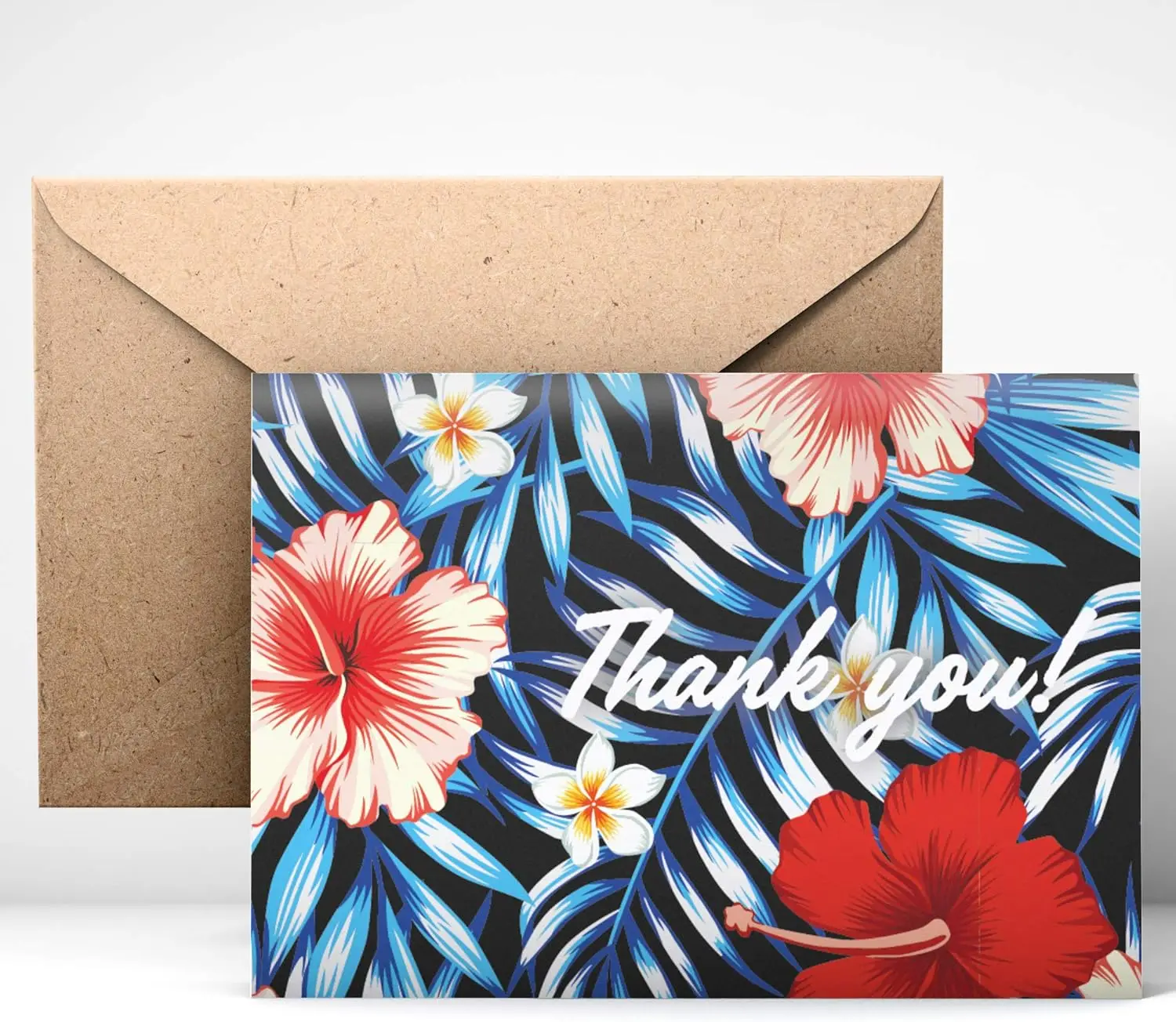

Thank You Cards (24pcs), Includes Blank Cards & Envelopes with Stickers, 4 x 6", Floral Design
