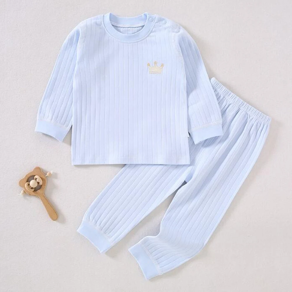 Baby Boy Clothes Set 100% Cotton Long Sleeve Tops + Pants Two Pieces Spring Autumn Infant Clothing Home Wear Baby Girl Outfits