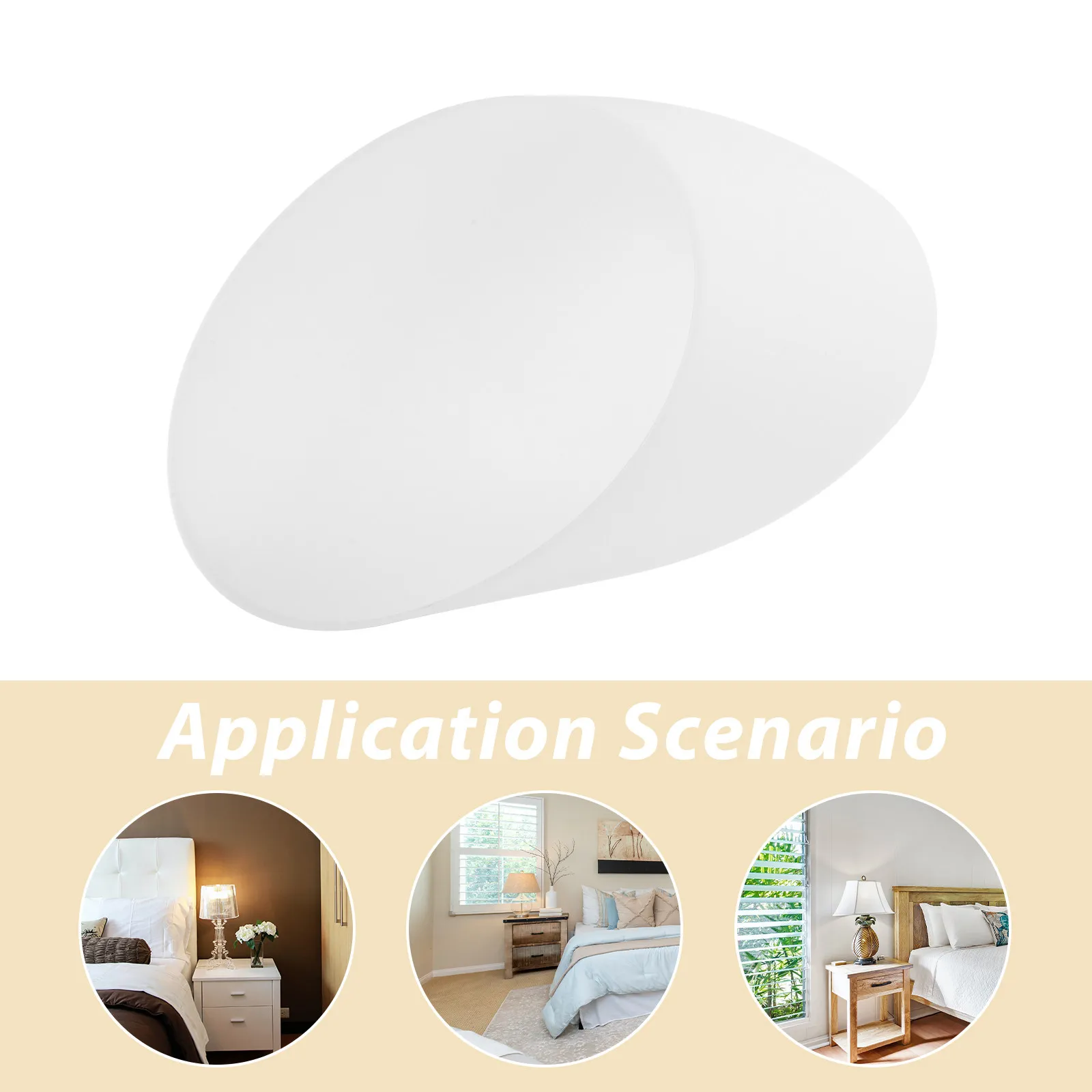 5pcs Horseshoe Shade Plastic Light Shade Durable Lamp Cover For Table Floor Hanging Lamp Simple Decorative Lampshade Replacement