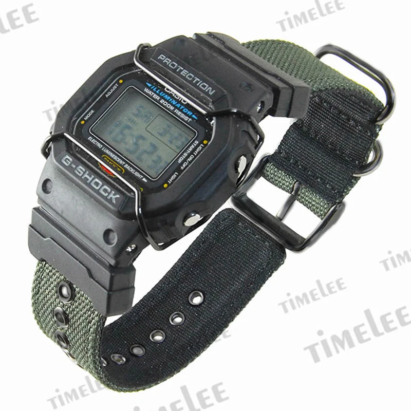 Set of terminals for  GLS/G/GW/GB/DW-5600/6900 + Canvas strap watchbands