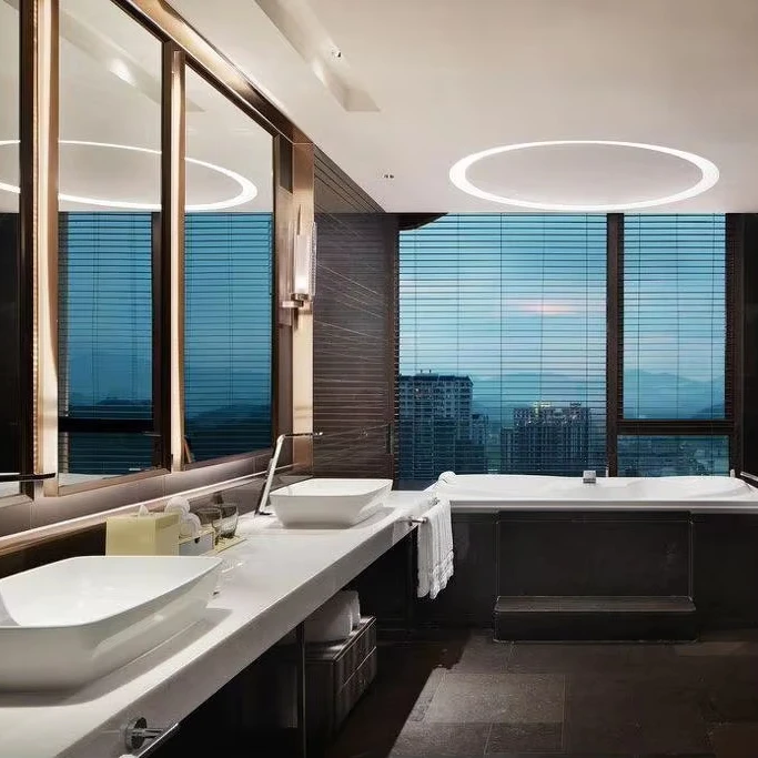 

-Modern luxury five-star hotel bathroom shower system high-quality fabric hotel furniture bathroom products