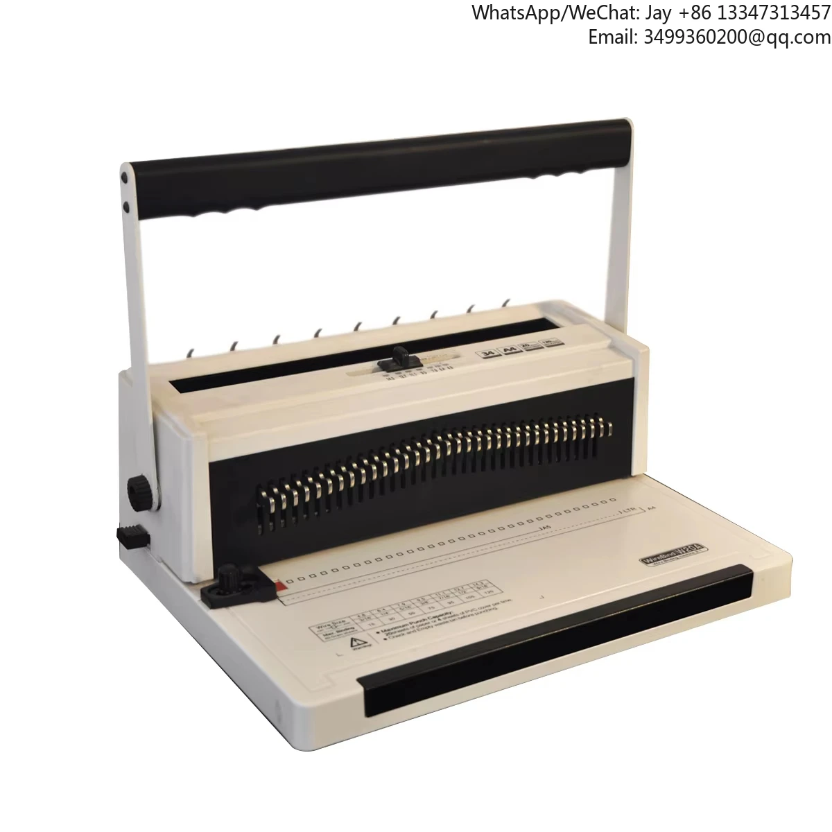 

High-Efficiency W20A Iron Ring Binding Machine Manual Paper Processing Equipment