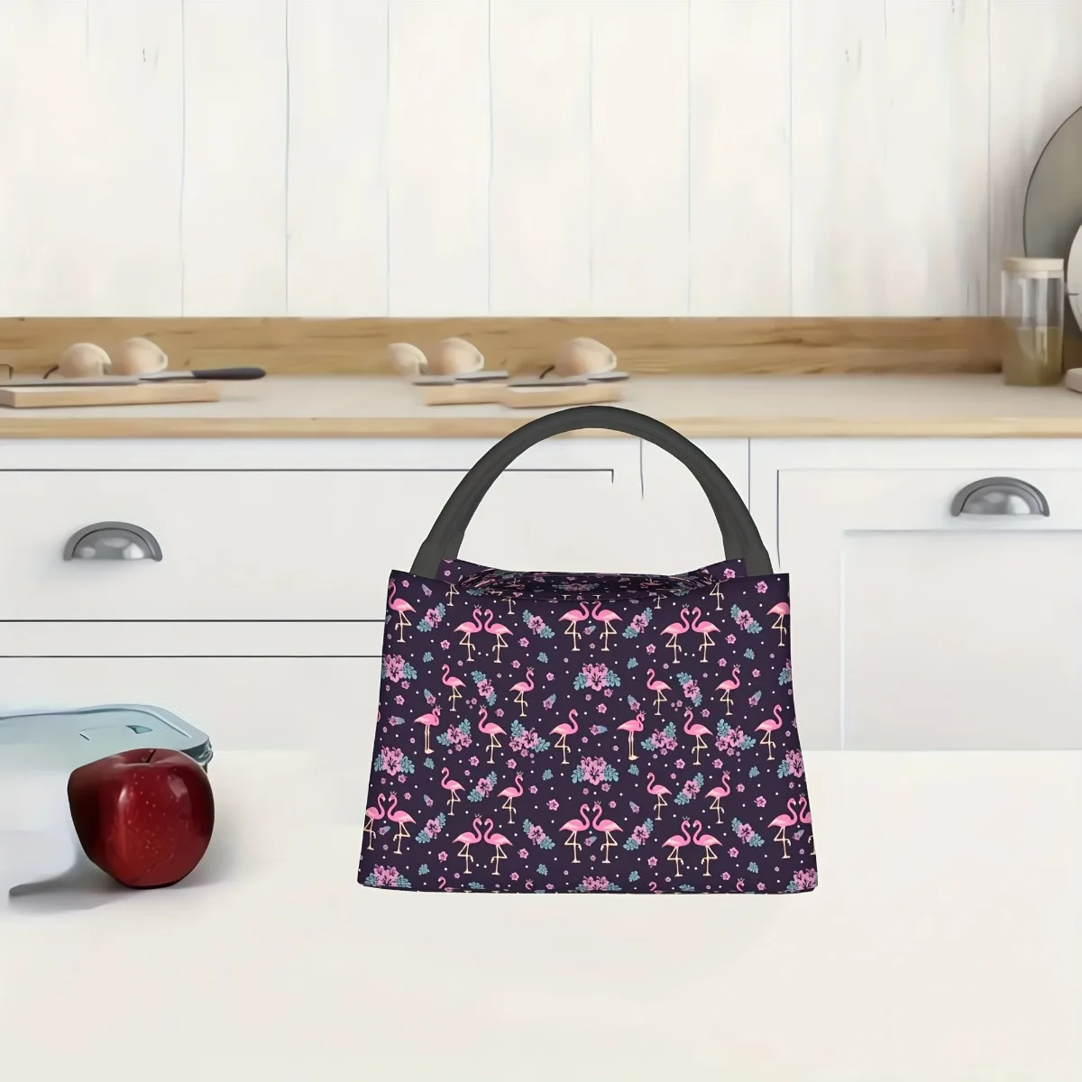 1pc Flamingo Pattern, Suitable For Home, Restaurant, Office, Classroom, Unisex Portable Reusable, Suitable For Picnic, Beach