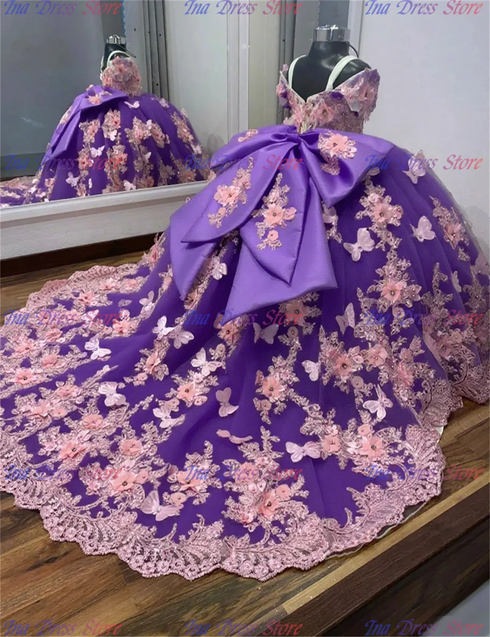 

Customisable Luxurious Flower Girl Dress Tulle Fluffy With Exquisite Applique For Kids Birthday Wedding Evening Ball Gowns