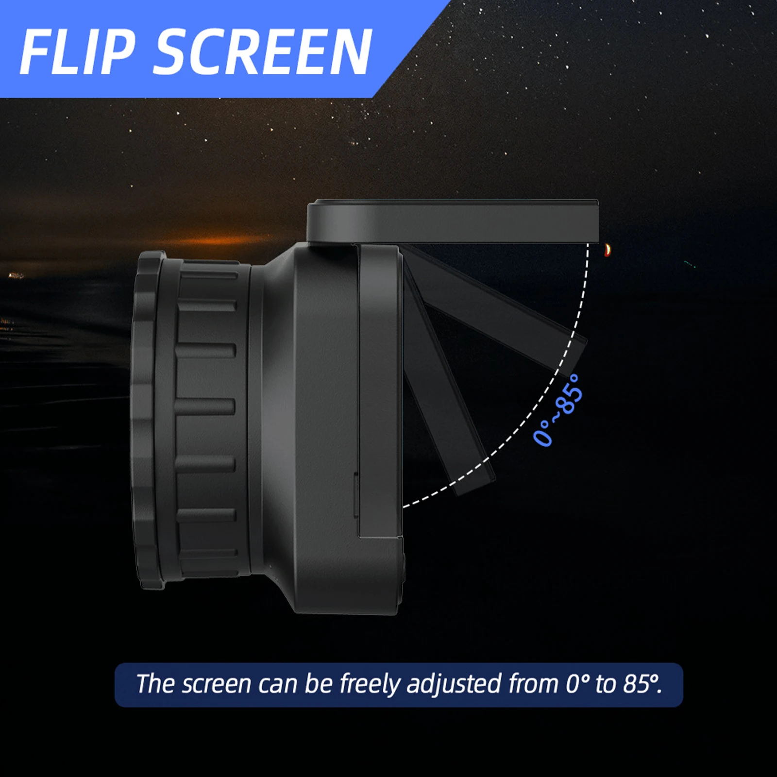 64MP 4K HD 2.4G WIFI Electronic Eyepiece Digital Camera with Flip Screen Portable for Astrophotography Enthusiast Bird Watching view 2