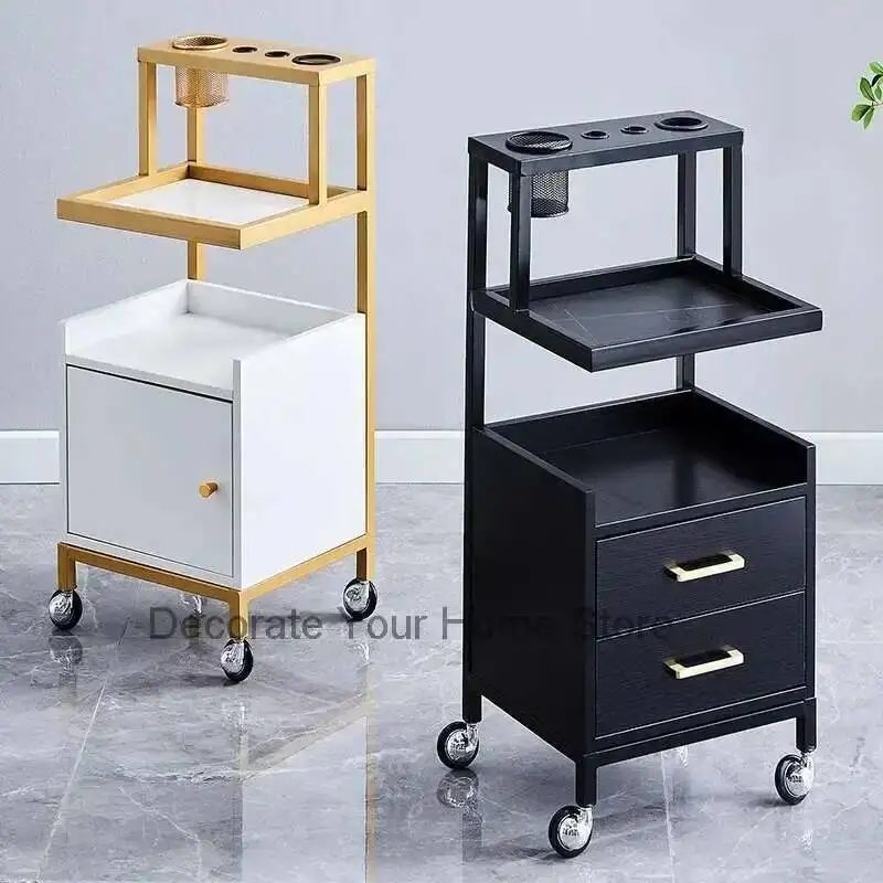 

Storage Tattoo Salon Trolley Nail Tea Spaesthetician Makeup Salon Trolley Barber Carrello Portaoggetti Salon Furniture RR50ST