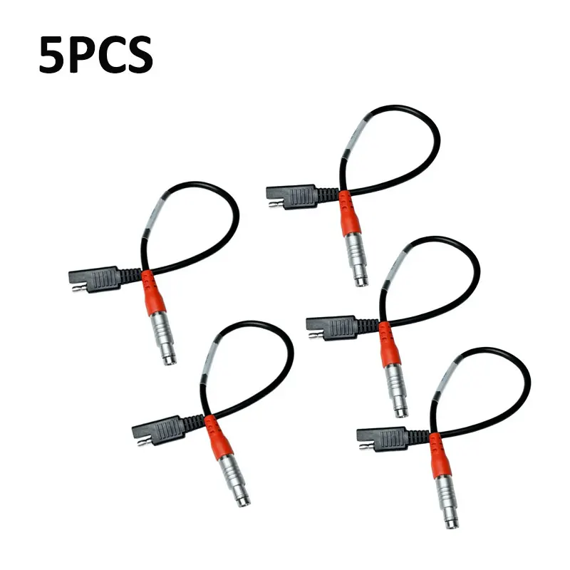 5PCS A00302 Power Cable For Top-con GR5 GPS GB500 1000 GR3 HiPer HiPer Lite Wired To SAE 2-pin Connector Survey Cable