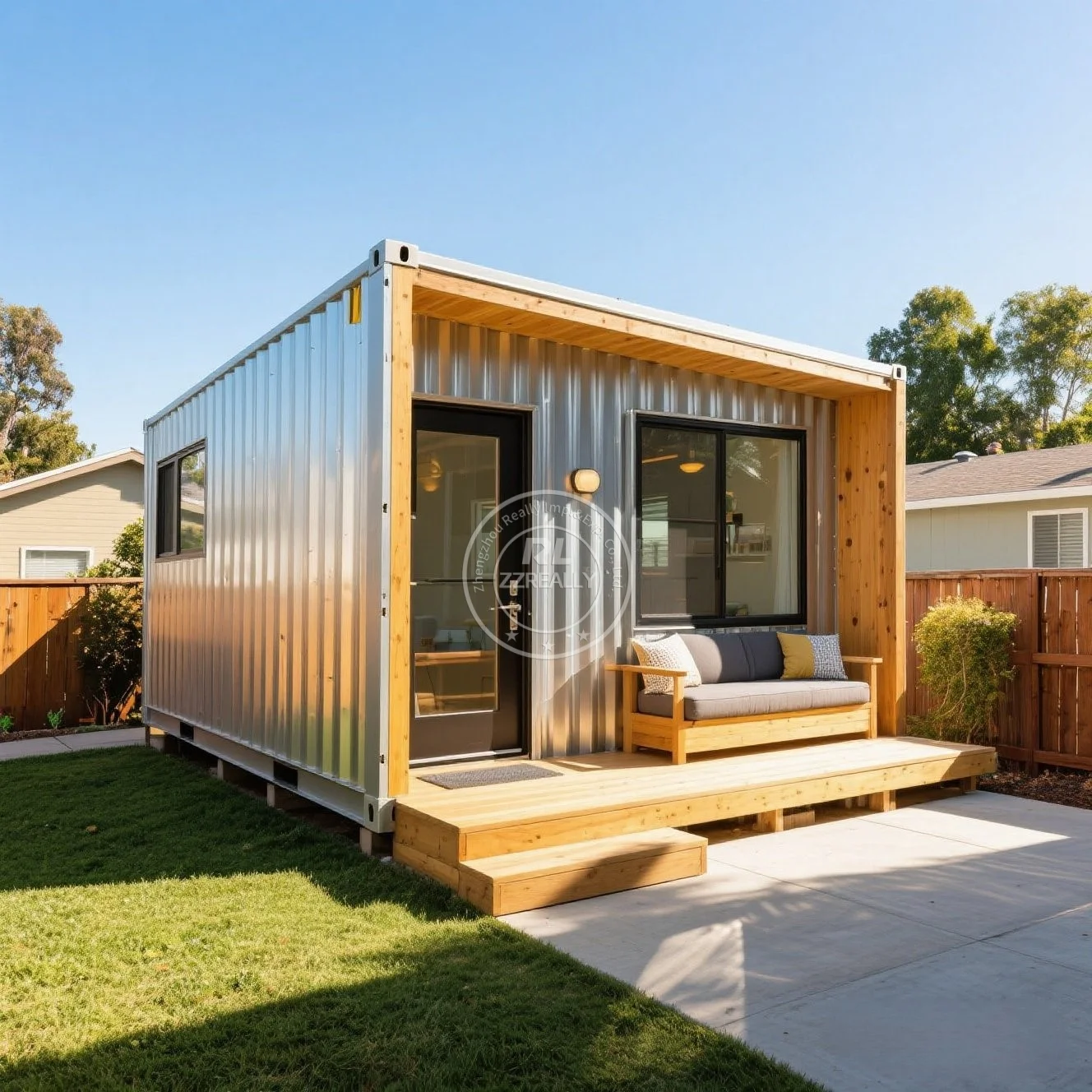 Expandable Container House Customized Modular  20ft Portable Mobile office folding container house