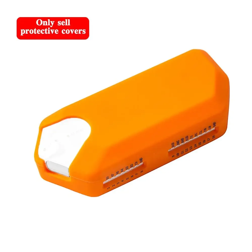 Protector de pantalla de 3 piezas, funda de silicona antideslizante naranja para Flipper Zero, accesorios de juego electrónico, regalos para niños y niñas