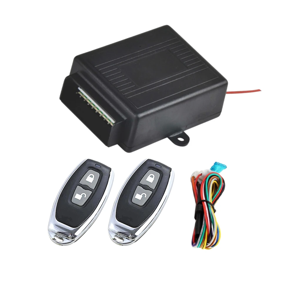 12 V DC Universal Remote Control Auto Door Locking System Security Keyless Entry Kit Remote Trunk Release Actuator Kit