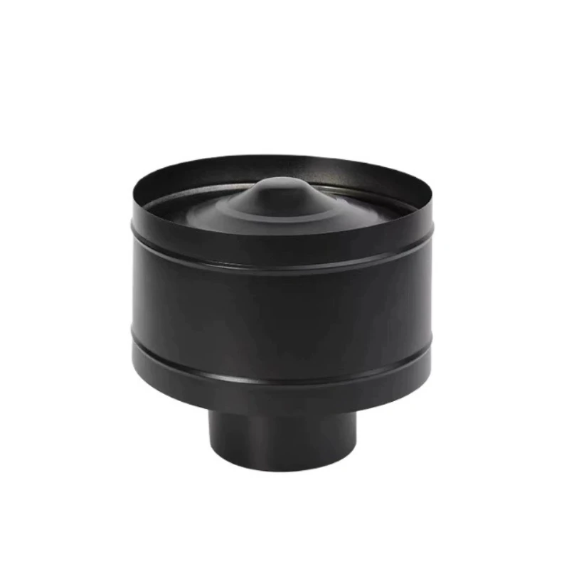 150mm-black-chimney-cap-for-wall-wood-burning-stoves-304-stainless-steel-smoke-pipe-smoke-exhaust-rain-cap-roof-vent-cover