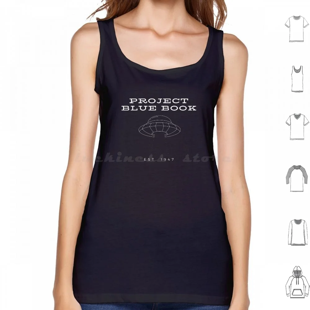 Project Blue Book Tank Tops Print Cotton Project Blue Book Area 51 Roswell Blue Book Ufo Ufos Extraterrestrial