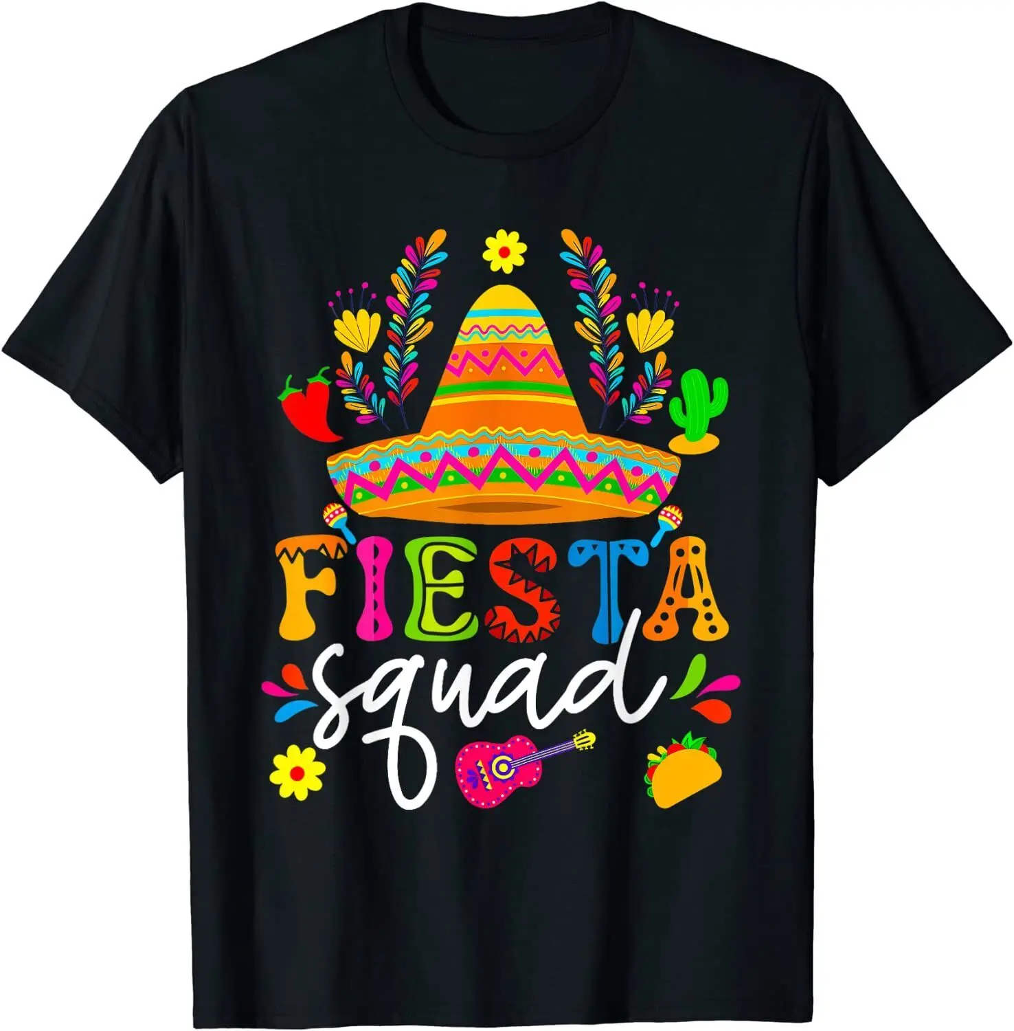 

NEW Cinco De Mayo Fiesta Squad Mexican Party Celebration T-Shirt - MADE IN USA