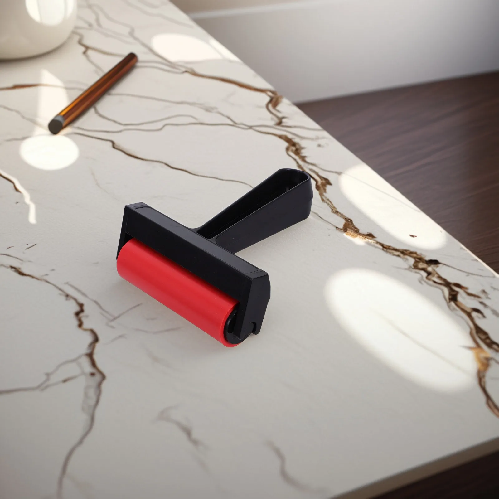 ลูกกลิ้งยางพิมพ์ลายขนาดเล็ก เครื่องมือพกพาสำหรับงาน DIY ขนาดเล็ก ใช้ทาสี งานศิลปะ ปั๊มลาย และระบายสีด้วยมือ