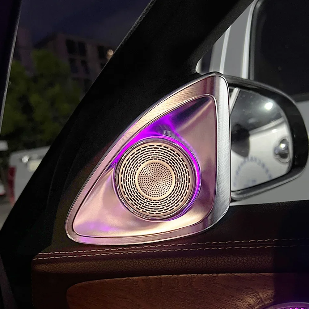 Auto 4D Rotating Tweeter Speaker With Colorful Ambient Light For M-Benz S-class W222