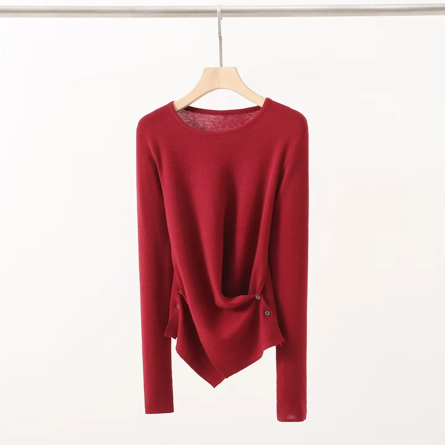 Sli Cross Strickwaren Slim Fit rund Ne Koreanisches Design Frühherbst Neuer SLE Warm Long Sve Pullover Pendeln Faion