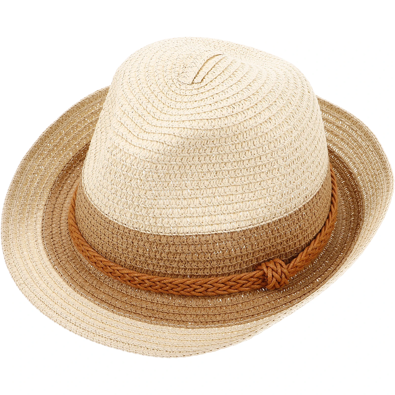 

Straw Women Lightweight Breathable British Womans Sun Jazz Hat Summer Beach Vacation Sun Protection Bucket Hat
