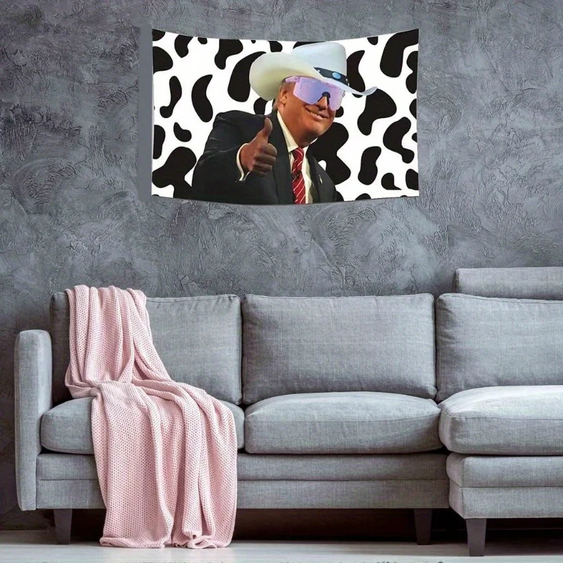 

VIKAMA Floral Character Tapestry Trendy Living Room Sofa Background Decoration Personalized American Style Home Decoration
